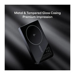 IP161Q2D | Momax 1-POWER S.PASS 5000mAh Qi2 Magnetic Wireless Battery Pack | Black - GulfStore.com