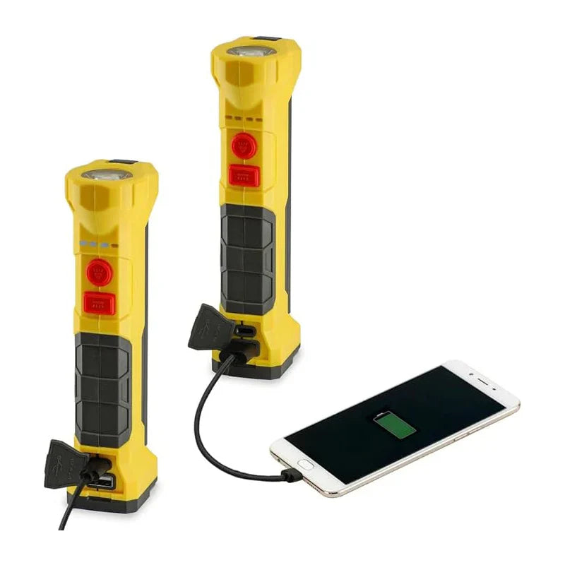 Shell LED Rechargeable Work Light/Flashlight with 5000 mAh Power Bank