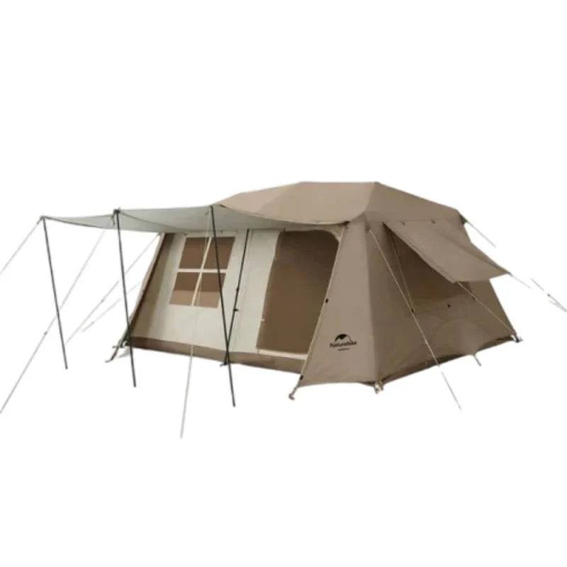 [6927595753668] Naturehike Village 13 tent for 5-8 man (with hall pole) - Brown