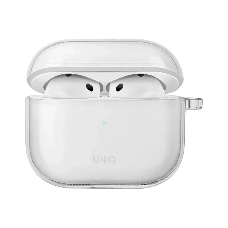 حافظة UNIQ GLASE AIRPODS PRO 4TH GEN (2024) HANG CASE - لامعة وشفافة (شفافة) 