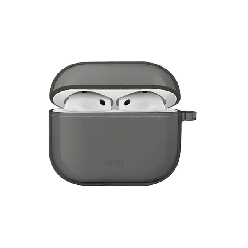 UNIQ GLASE AIRPODS PRO 4TH GEN (2024) HANG CASE - GLOSSY SMOKE (SMOKE)