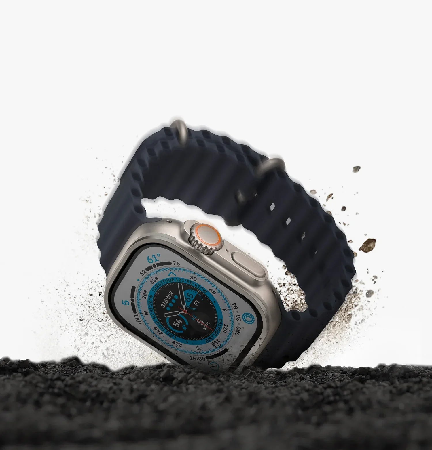 UNIQ OPTIX DUO PRO WATCH ULTRA ANTI-REFLECTIVE GLASS PROTECTOR & STAINLESS STEEL BEZEL
