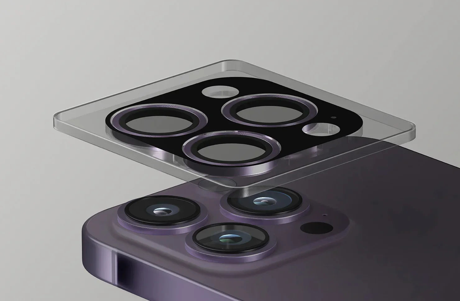 UNIQ | Optics Back Camera Protection Iphone 14 Pro | 14 Pro Max | Purple