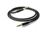 PB-AU12AUC-BK , Porodo Blue PVC AUX Audio Cable 3.5mm 1M - Black