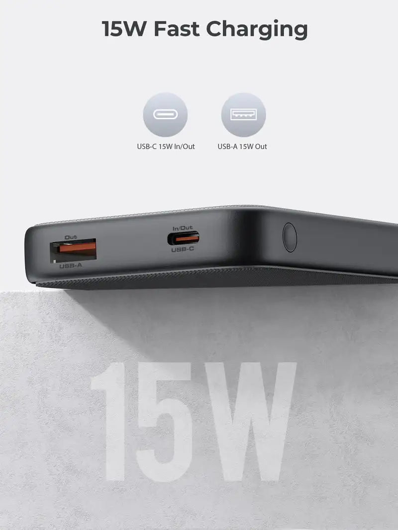 PB-Y46 | Aukey 10000mAh Battery Capacity 15W PD - GulfStore.com