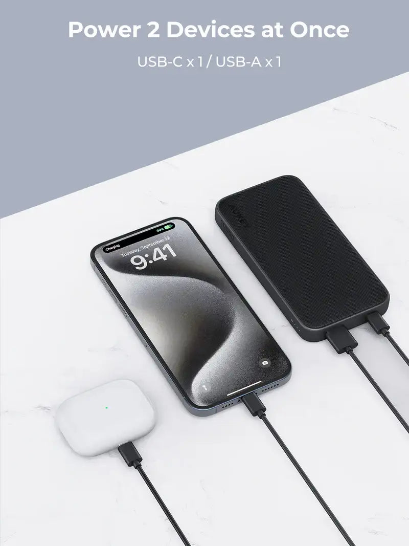 PB-Y46 | Aukey 10000mAh Battery Capacity 15W PD - GulfStore.com