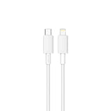 PD-CBL0004-WH , Porodo USB-C to Lightning Durable Charging Cable - White - GulfStore.com