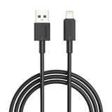 PD-CBL0006-BK , Porodo USB-A to Lightning Durable Charging Cable - Black - GulfStore.com