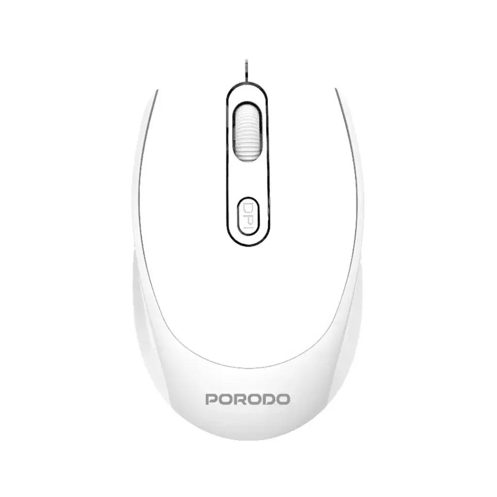 Porodo Wireless Mouse white
