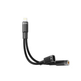 PD-L2LAXCA-BK | Porodo Lightning Connector Audio & Charge Adapter 0.12M | Black