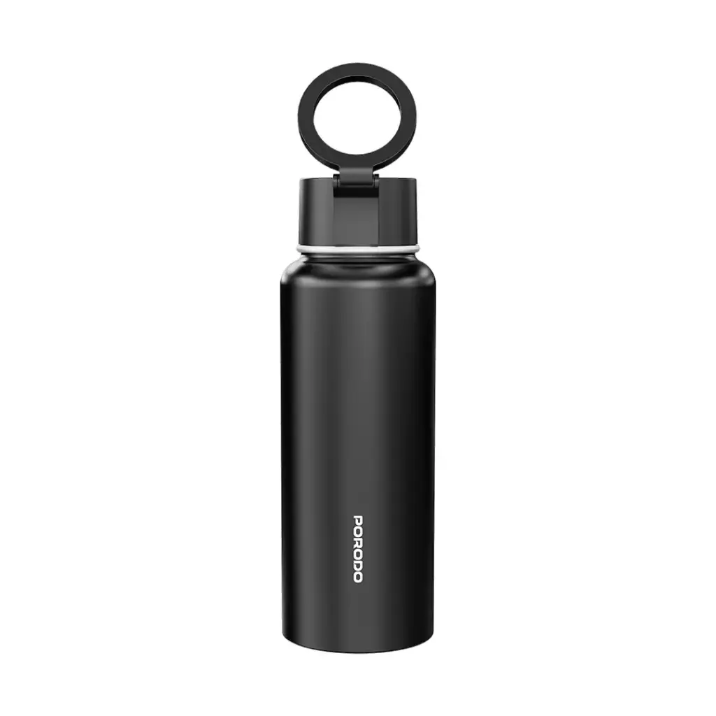 Porodo Lifestyle Magnetic Mount Water Bottle - Black - GulfStore.com