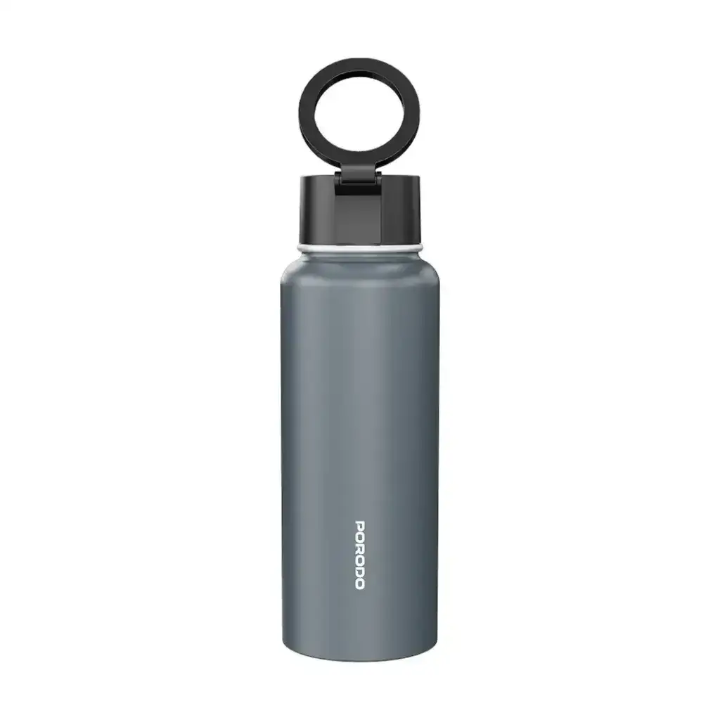 PD-LFST134-GY , Porodo Lifestyle Magnetic Mount Water Bottle-Grey - GulfStore.com