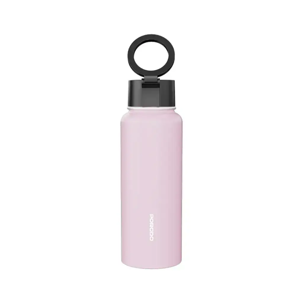 PD-LFST134-PK , Porodo Lifestyle Magnetic Mount Water Bottle-Pink - GulfStore.com