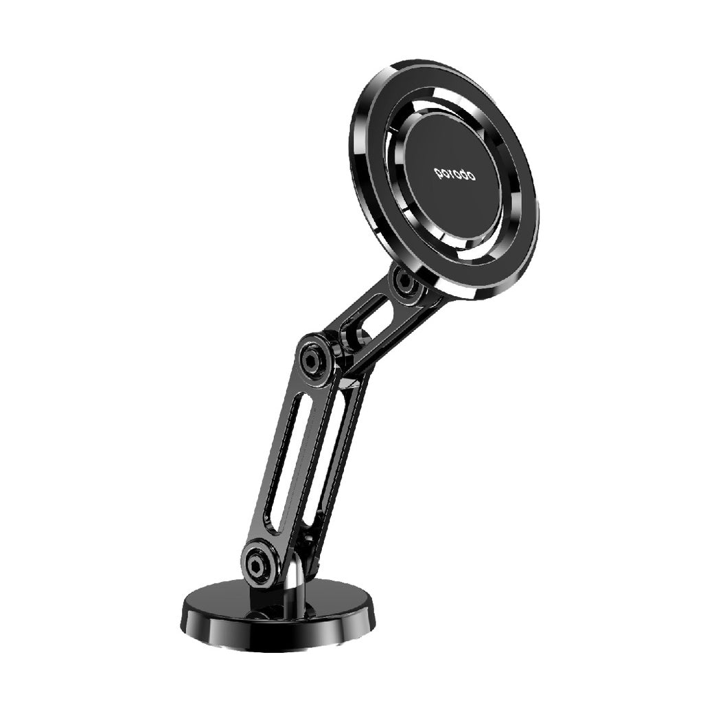 Porodo Magnetic Mount with Double Armg and 360 Rotation - Black