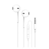 PR-WPSTEP35 , Powero+ Wave Pulse Wired Earphone Clear & Elegant 1.2M 3.55mm Earphone - White - GulfStore.com