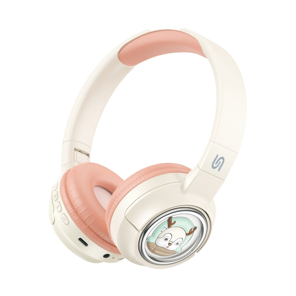 PD-STWLEP027-PK , Porodo Moose Wireless Kids Headphone - Pink