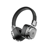 PD-STWLEP037-BKSL , Porodo Soundtec Vintage Wireless ENC Headphone- Black/Silver - GulfStore.com