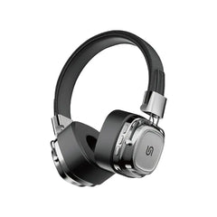 PD-STWLEP037-BKSL , Porodo Soundtec Vintage Wireless ENC Headphone- Black/Silver - GulfStore.com