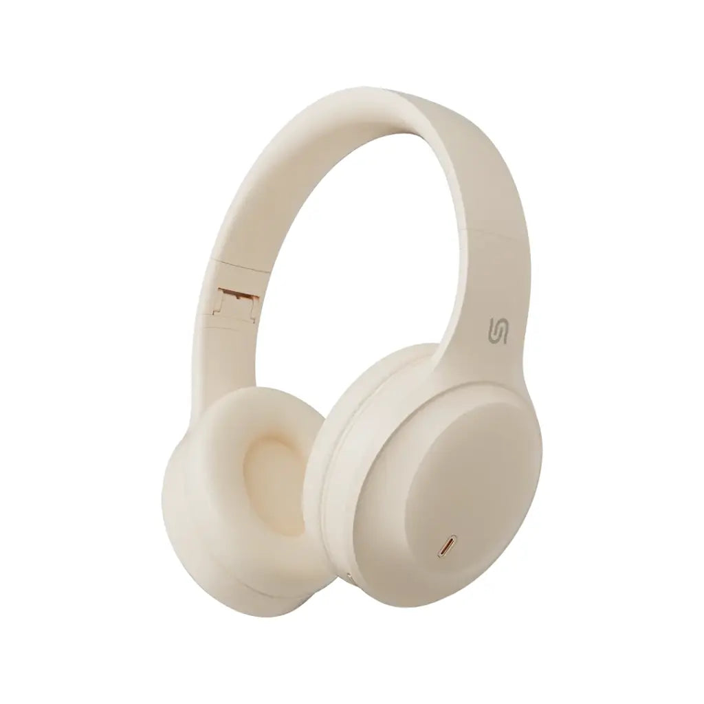 PD-STWLEP038-BG , Porodo Soundtec Primo Wireless Headphone ENC & Low-Latency Gaming Mode - Beige