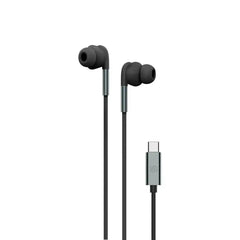 PD-STWLEP044-BK , Porodo Stereo Earphones Type C Connector - Black - GulfStore.com