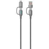 PDCDCGY | Porodo 4in1 High Speed Charging Cable 1M - Grey