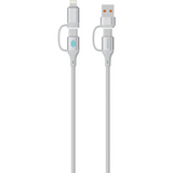PDCDCSL | Porodo 4in1 High Speed Charging Cable 1M - Silver