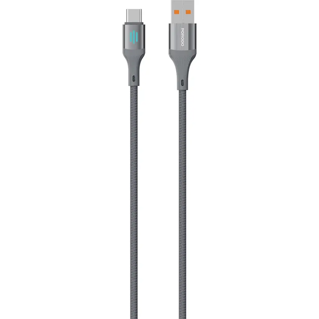 PDDC96 | Porodo Usb-A To Usb-C Charging & Data Cable 1M  - GREY