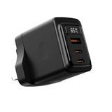 PDFWCH071BK | Porodo GaN 65W Multi-Port Wall Charger | Black