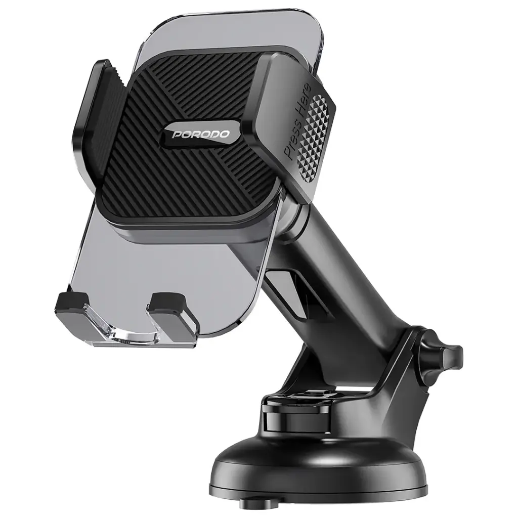 PDHSM38BK | طقم حامل هاتف متعدد الوظائف 3 في 1 من بورودو | أسود