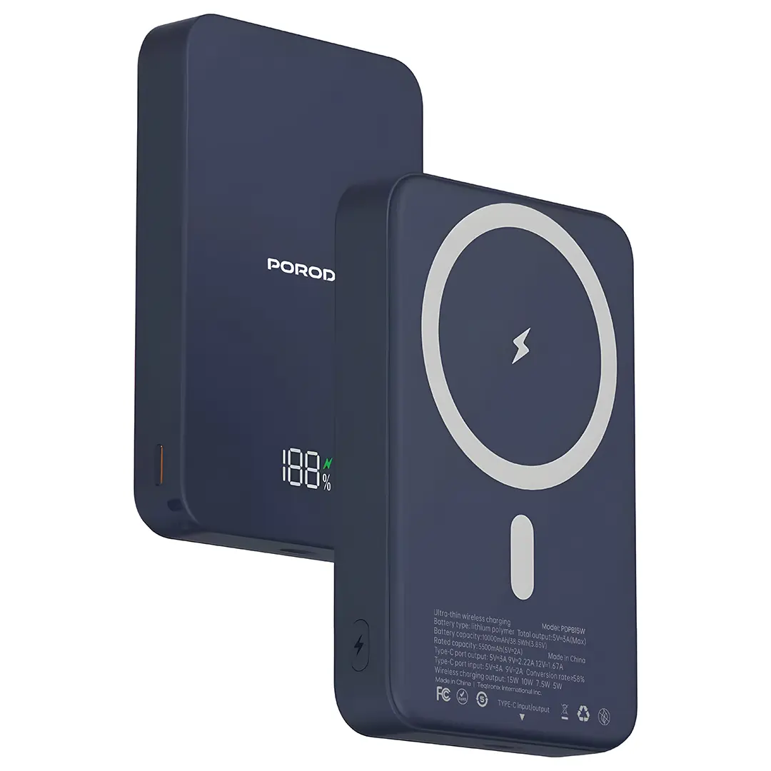 PDPB15W | Porodo Ravo 1000mAh Magsafe Power Bank | Blue