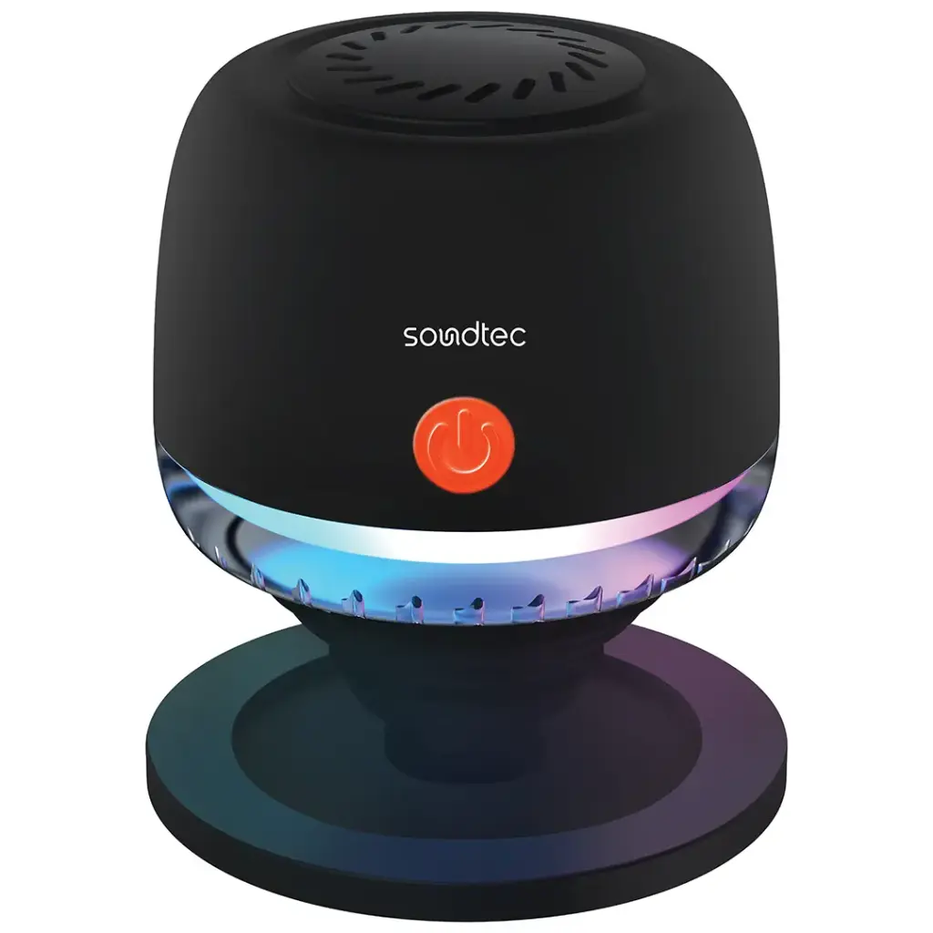 Porodo Soundtec Snap Vibe Magnetic RGB Mini Speaker - Black