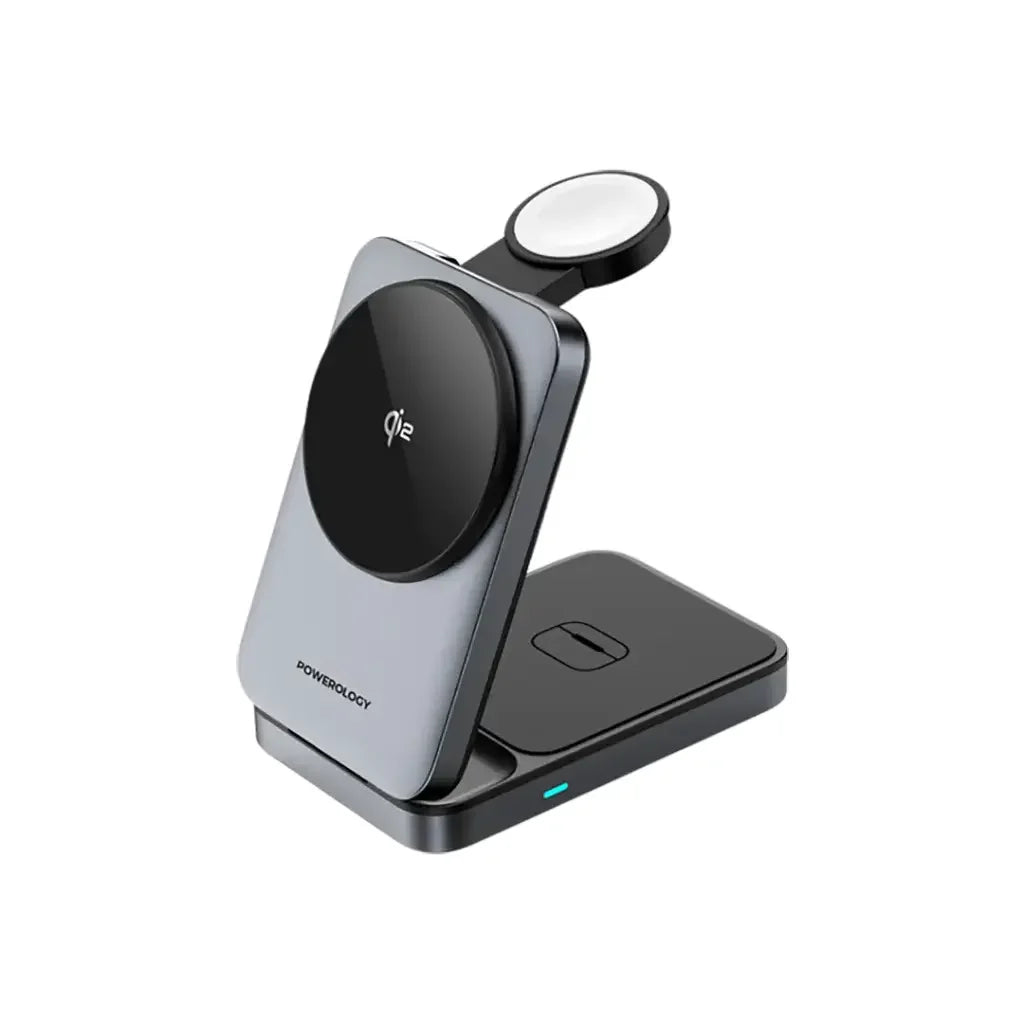 Powerology PWC033 15W Qi2 Fast Charging Multi Device Hub