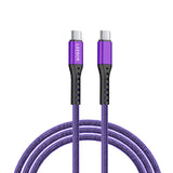 LD-009QC-C، كابل مضفر من ليدور، بطول 1.2 متر، نوع CC، 60 واط، أرجواني