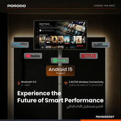 PDHSDD03GY | Porodo Surf 21.5 Portable Smart Monitor 27000 mAh - GulfStore.com