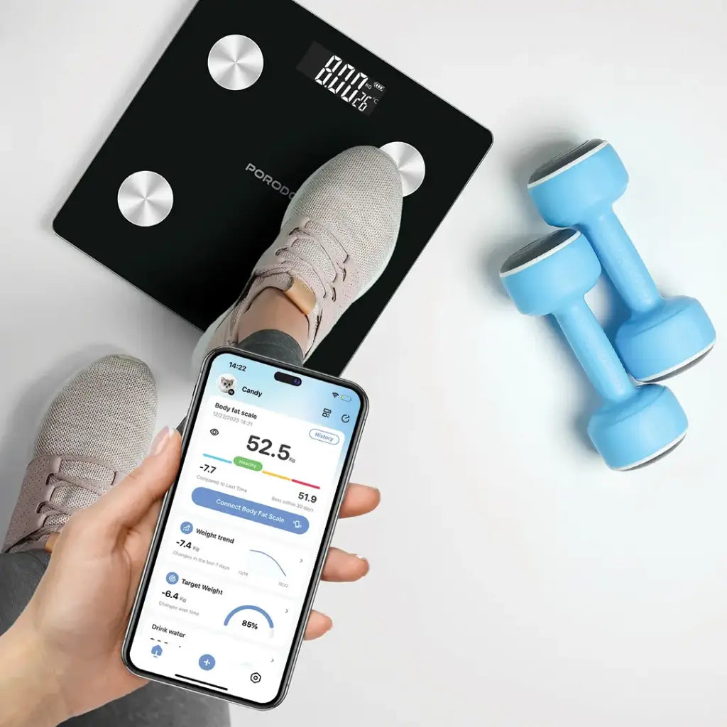 PDLLFST213BK | ميزان بورودو غرافيا الذكي لقياس نسبة الدهون في الجسم ومؤشر كتلة الجسم | أسود