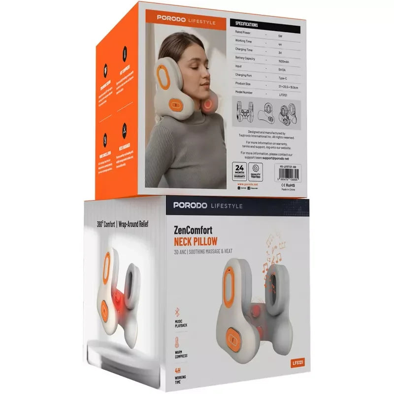 Porodo Lifestyle ZenComfort Neck Pillow(PD-LFST121-KH)