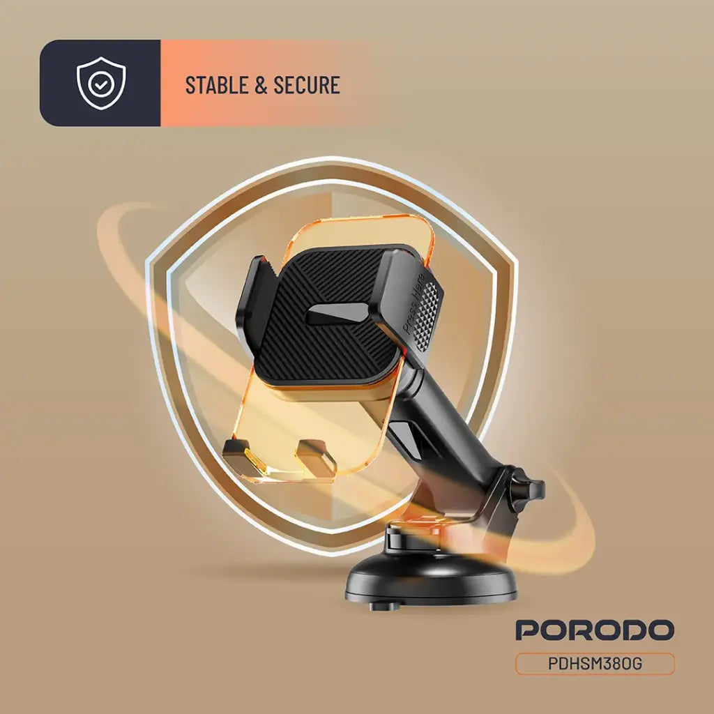 PDHSM38OG | طقم حامل هاتف متعدد الوظائف 3 في 1 من بورودو | برتقالي
