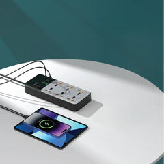 PDFWCH100GY | Porodo 3000W 6AC Universal Power Strip with 6 USB Ports (4C + 2A) | Gray - GulfStore.com