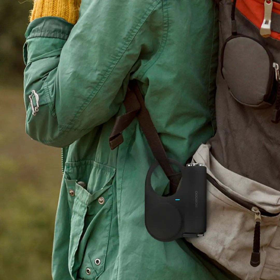 Porodo 5000mAh Outdoor Power Bank 70 cm Retractable (PD-PBFCH073-BK)