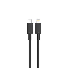 PD-FWCH022-L-BK | Porodo PD+QC 20W Charger With Type C To Lightning Cable | Black - GulfStore.com