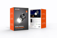 PD-LSFLSP Porodo LifeStyle Outdoor 10W 3 in 1 Flashlight with FM Radio and Bluetooth Speaker - GulfStore.com