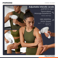 Porodo Lifestyle Cordless Mini Massage Gun - Beige - GulfStore.com