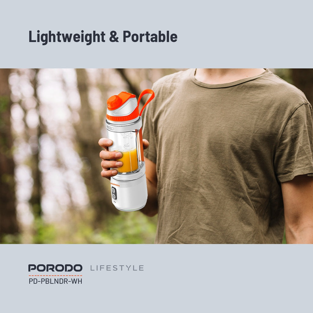 Porodo Lifestyle Dual Spin Clockwise & Reverse Portable Blender (PD-PBLNDR-WH)