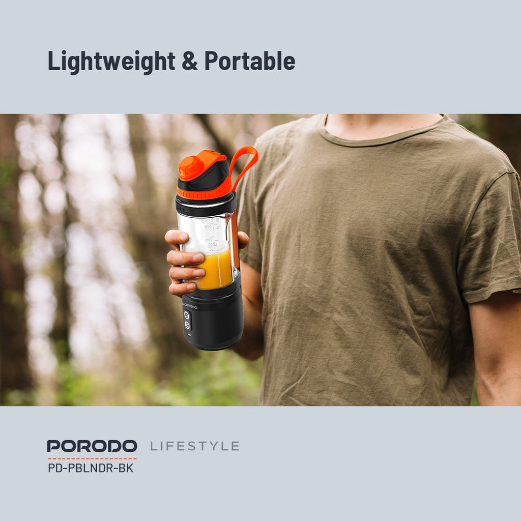 Porodo Lifestyle Dual Spin Clockwise & Reverse Portable Blender (PD-PBLNDR-BK)
