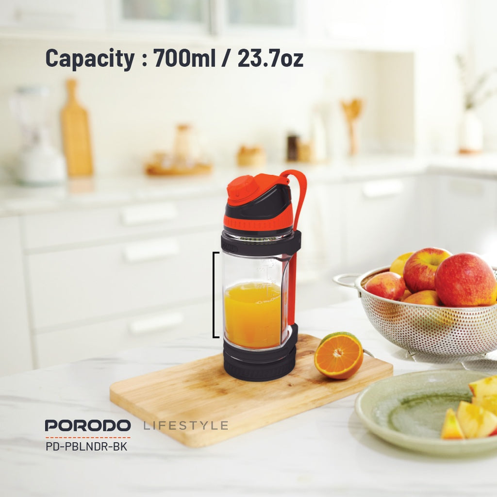 Porodo Lifestyle Dual Spin Clockwise & Reverse Portable Blender (PD-PBLNDR-BK)