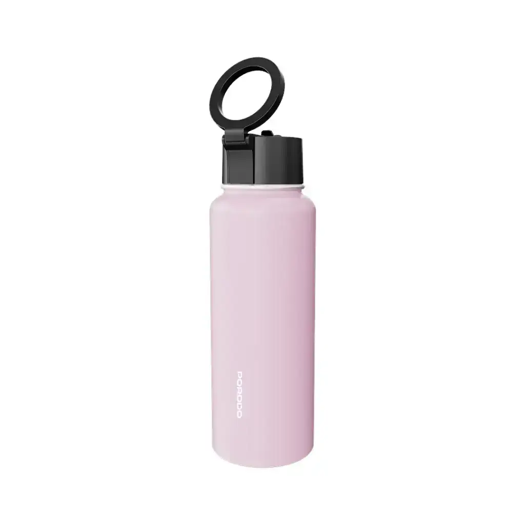 PD-LFST134-PK , Porodo Lifestyle Magnetic Mount Water Bottle-Pink - GulfStore.com