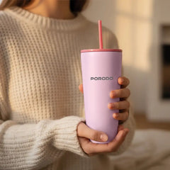 PDLFSTDN027 | Porodo Lifestyle Stainless Steel Double Wall Tumbler | Pink - GulfStore.com