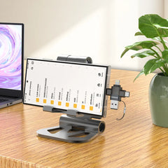 PDOTG50GY | Porodo MINILINK Transparent 3-in-1 OTG Adapter