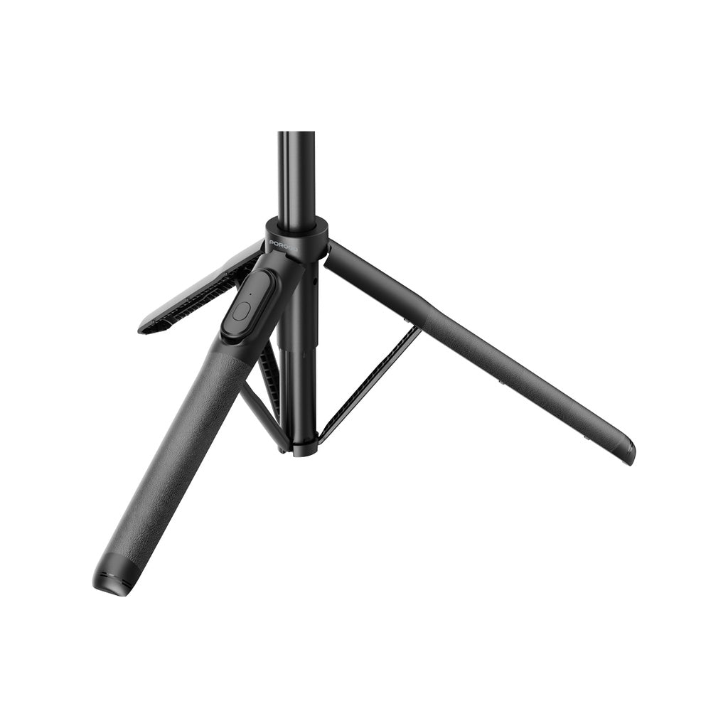 Porodo Magnetic Selfie Stick 150 Cm Extendable With 3Leg Tripod And Remote Control-Blac( PD-MGS150-Bk)