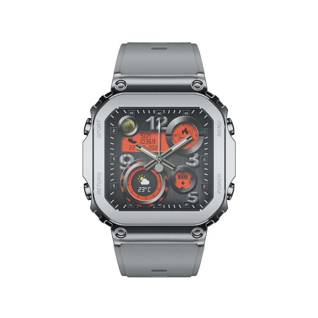 PD-NOMAD-SL , Porodo Nomad Smart Watch- Silver